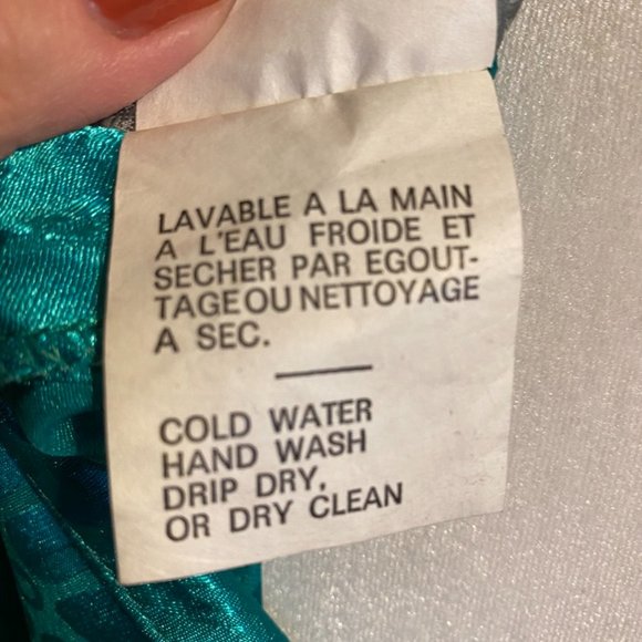 Beautiful! Addition-Elle Green V-Back w/Buttons Belt Polyester Dress ~ Sz. 20.5 - Picture 11 of 11